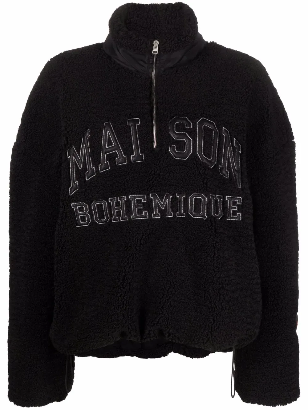 

Maison Bohemique sudadera con parche del logo y logo - Negro