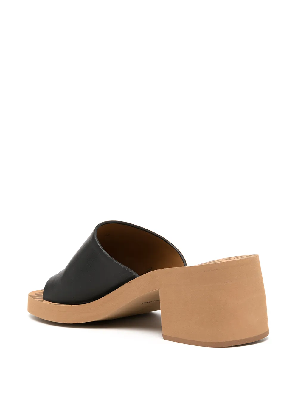 See by Chloé leather block-heel sandals Brown