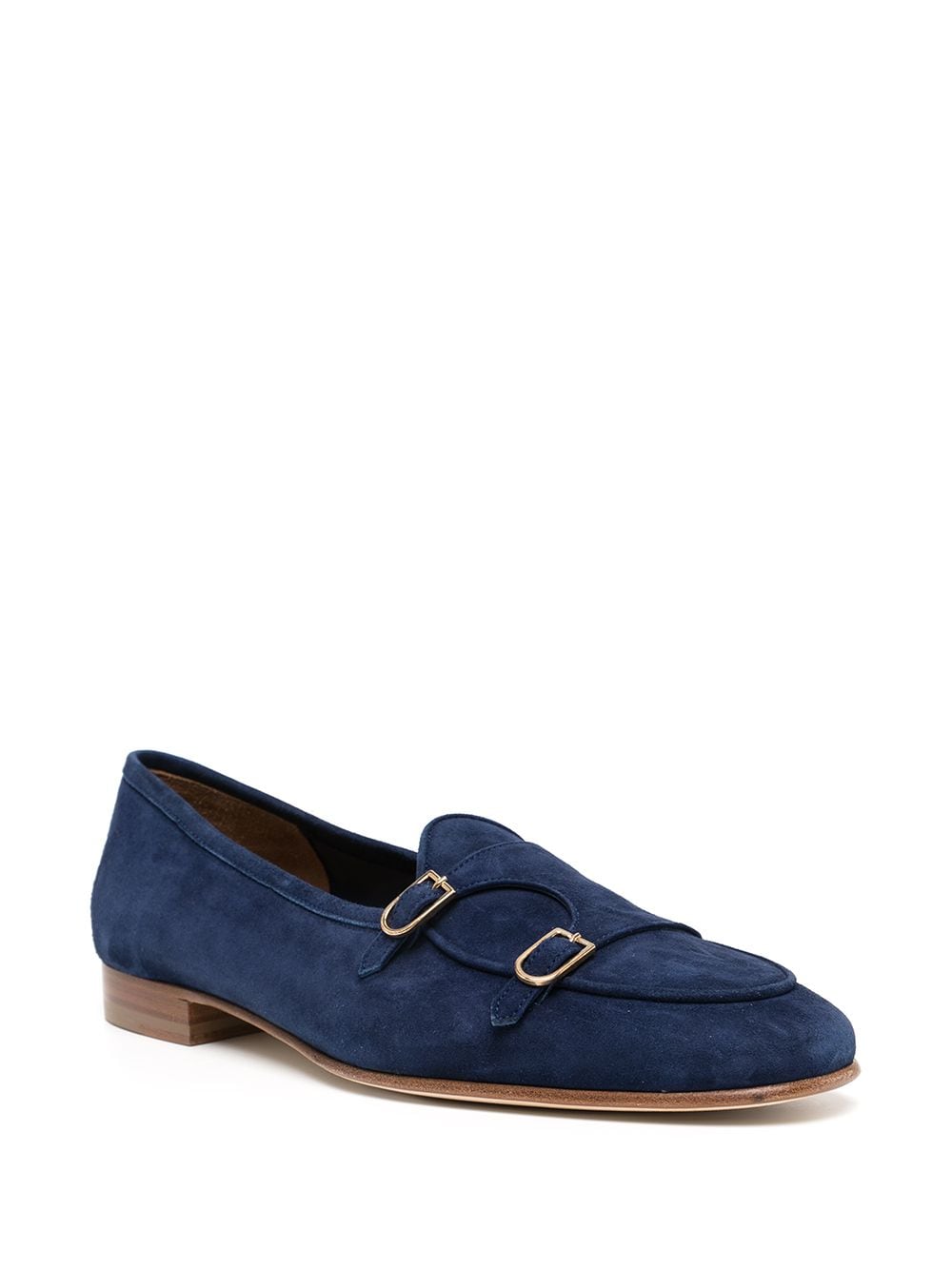 Edhen Milano Brogues met gesp - Blauw