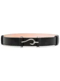 Edhen Milano hook-fastening detail belt - Black