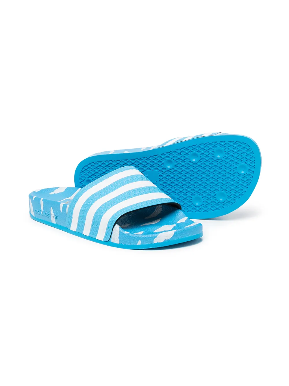 Adidas Kids Adilette J beach sliders - Blauw
