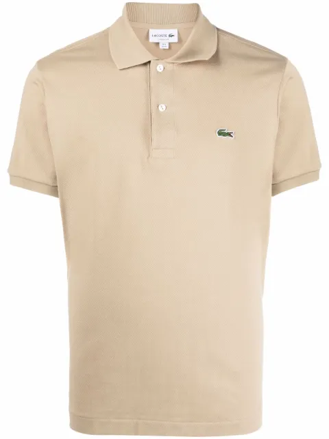 Lacoste logo-patch polo shirt