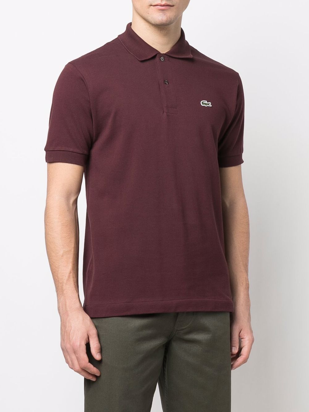 Lacoste logo-patch polo shirt Men