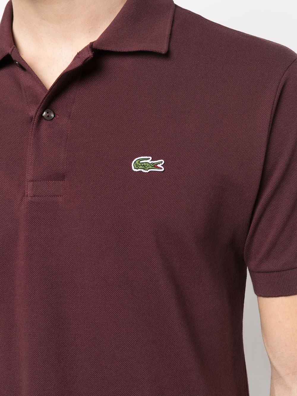 Lacoste logo-patch polo shirt Men