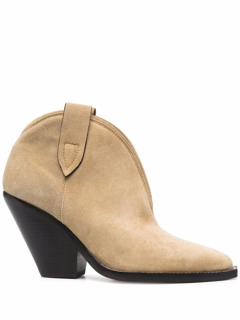 

Isabel Marant pointed suede ankle boots - Neutrals