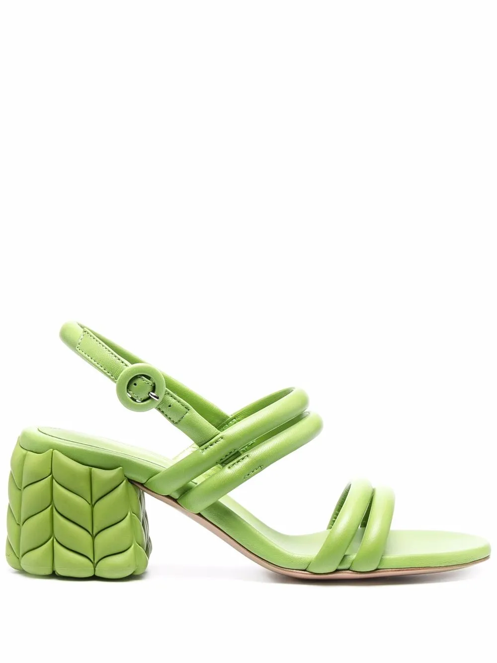 

Gianvito Rossi sandalias con detalle capitonado - Verde