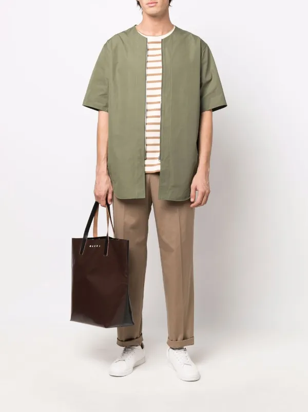 Neil Barrett ストレート テーラードパンツ | ブラウン | FARFETCH JP