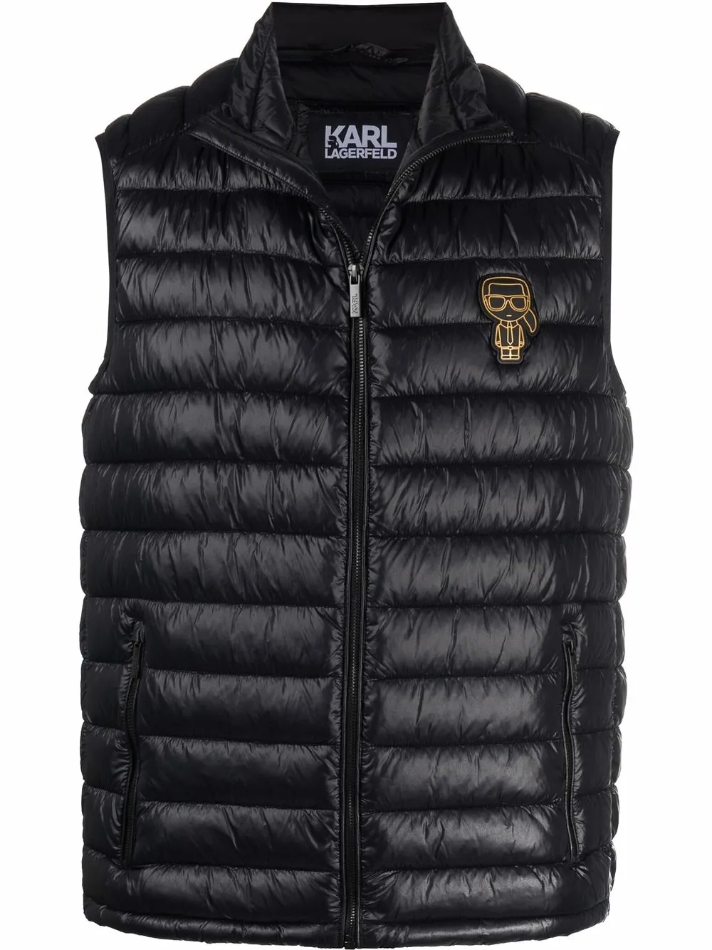 

Karl Lagerfeld chaleco K/Ikonik capitonado - Negro