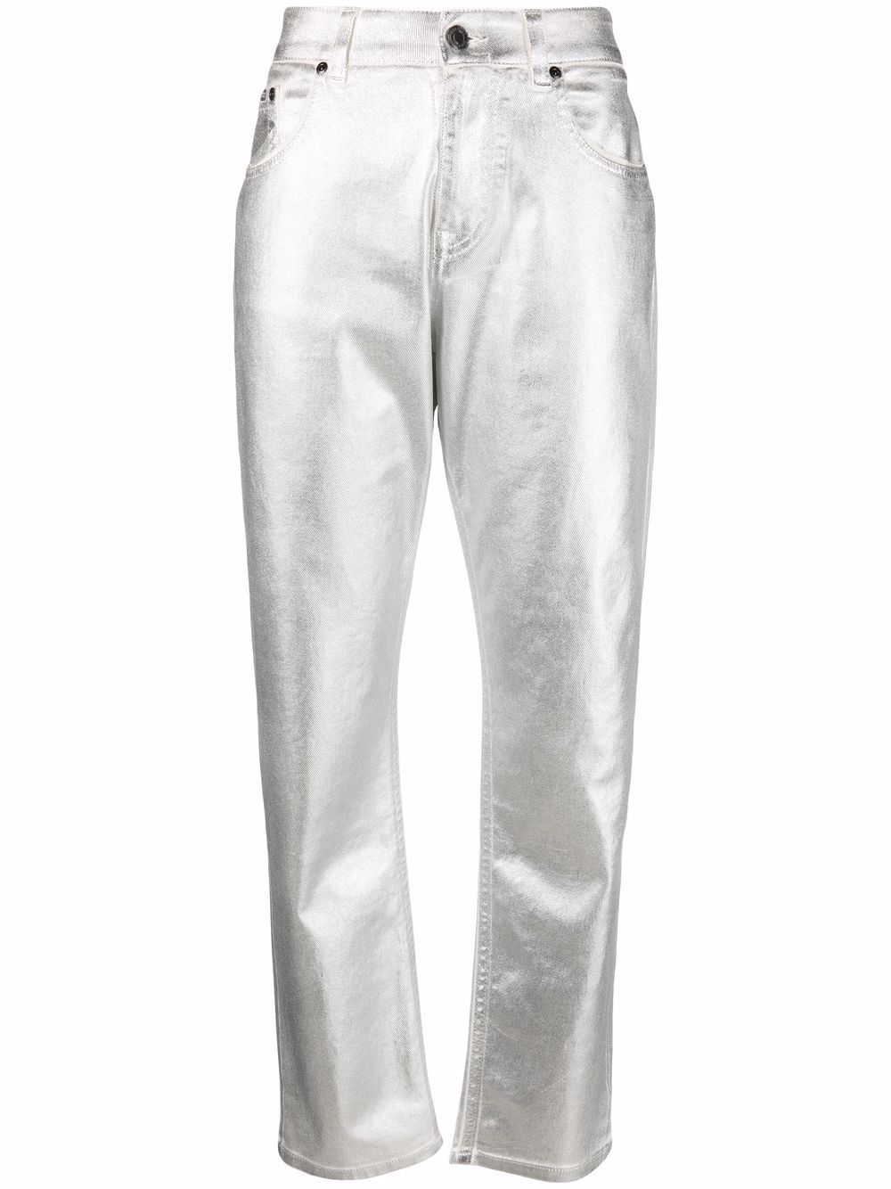 TOM FORD metallic-effect Straight Leg Jeans - Farfetch