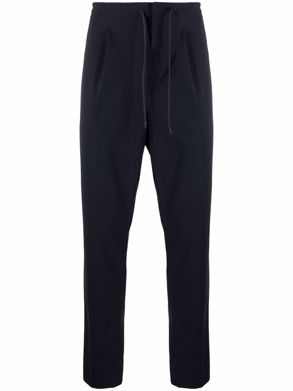 

Zegna pantalones tapered con cordones en la pretina - Azul