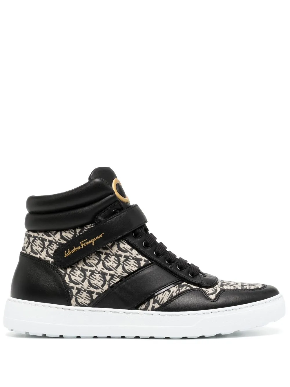 Ferragamo Noe' Gancini-print Sneakers