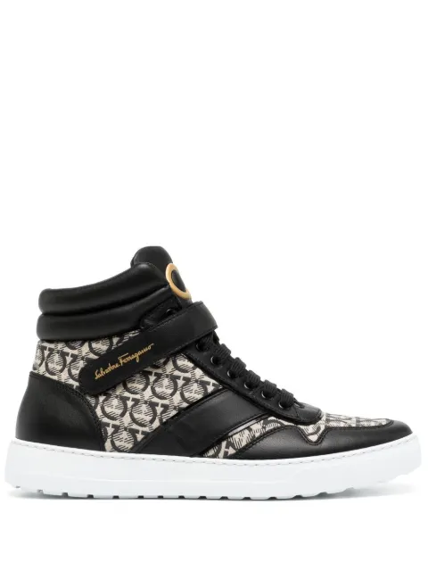 Ferragamo Noe' Gancini-print sneakers