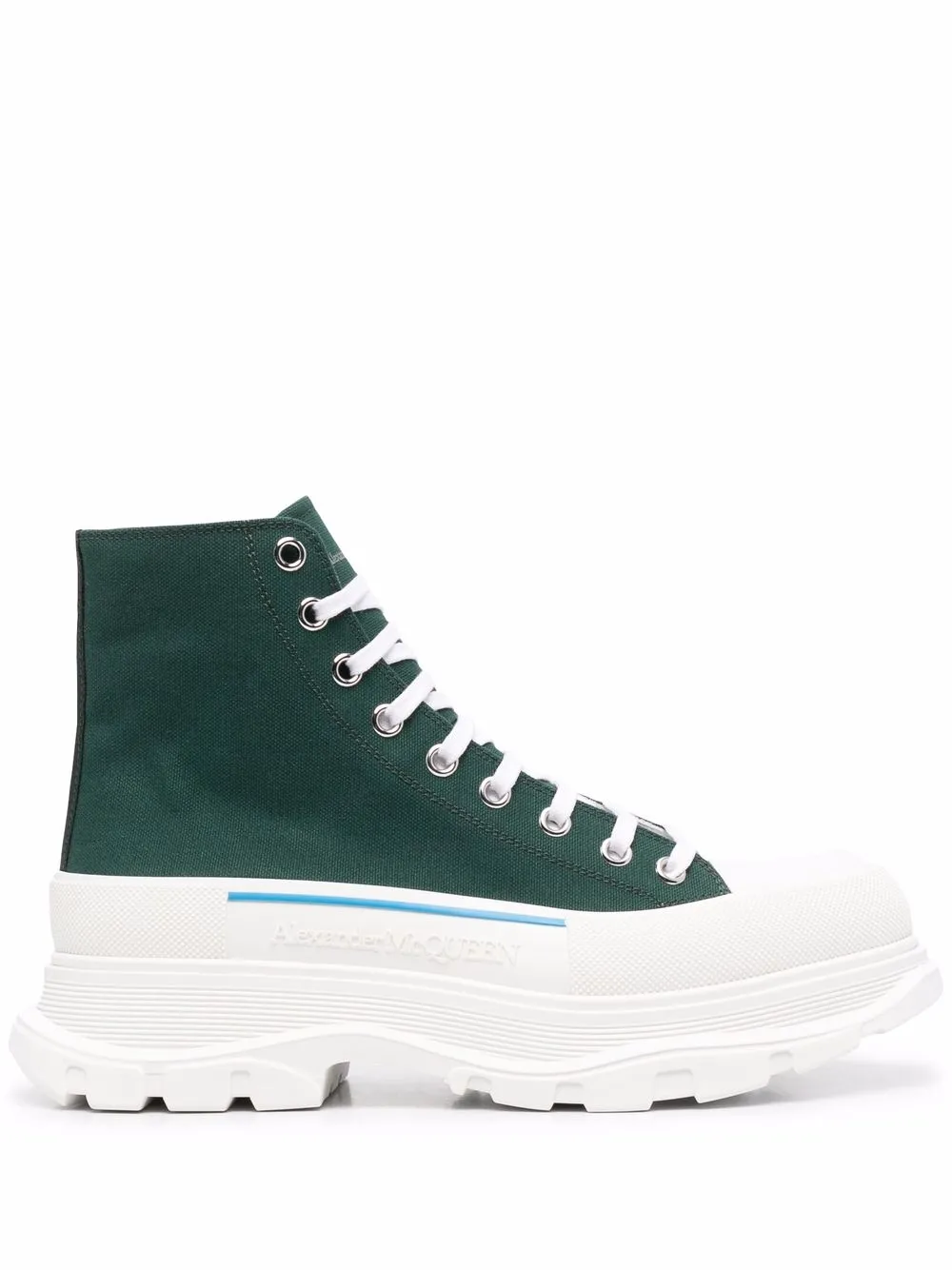 

Alexander McQueen tenis altos Tread Slick - Verde