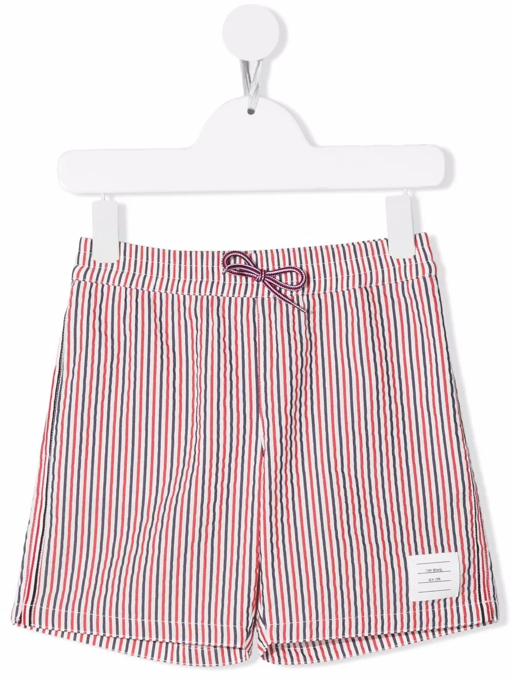 

Thom Browne Kids RWB stripe swim shorts - Red