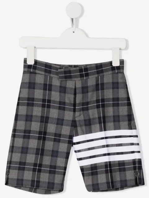 Thom Browne Kids bermudas con motivo 4-Bar