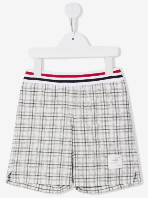 Thom Browne Kids bermudas a cuadros