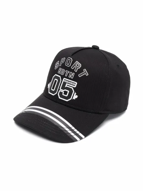 DSQUARED2 KIDS slogan-print cap