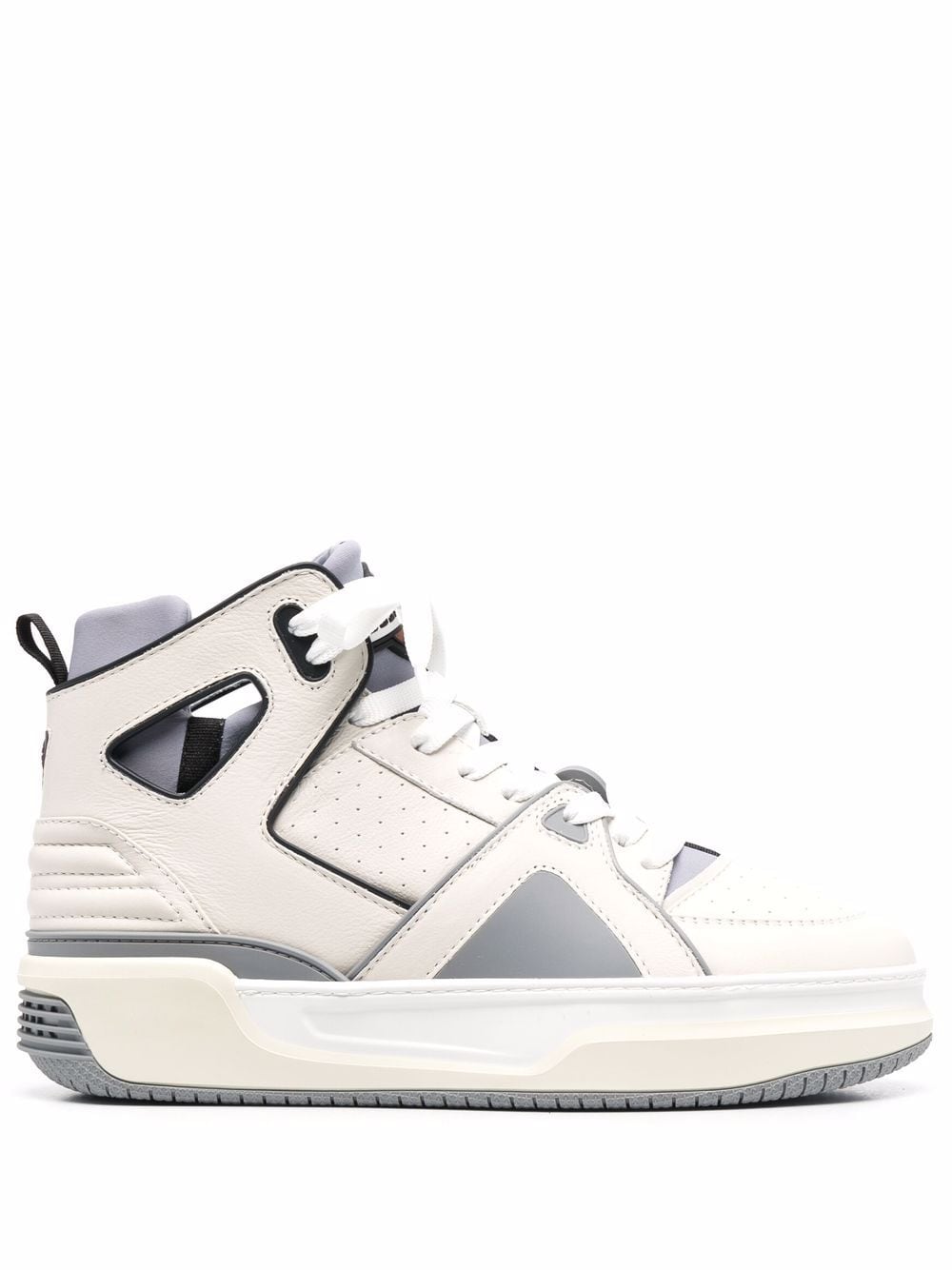 Just Don Panelled high-top Leather Sneakers - Farfetch