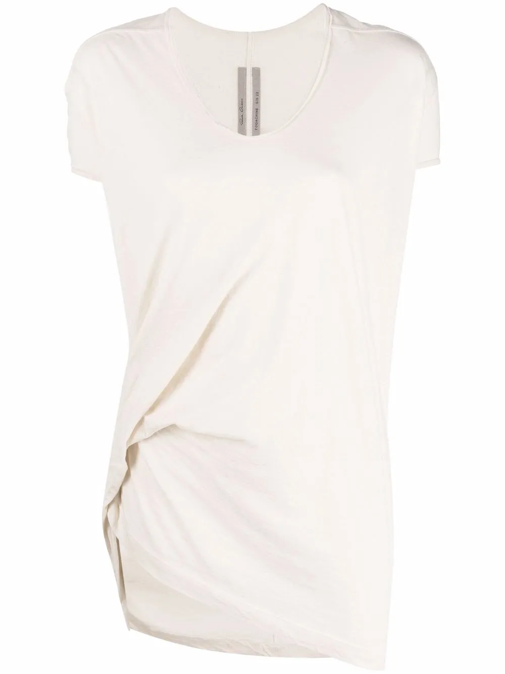 

Rick Owens ruched detail T-shirt - Neutrals