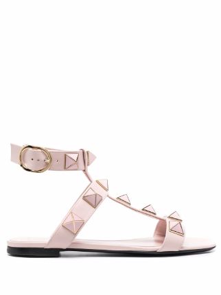 Valentino Garavani Roman Stud Flat Sandals - Farfetch