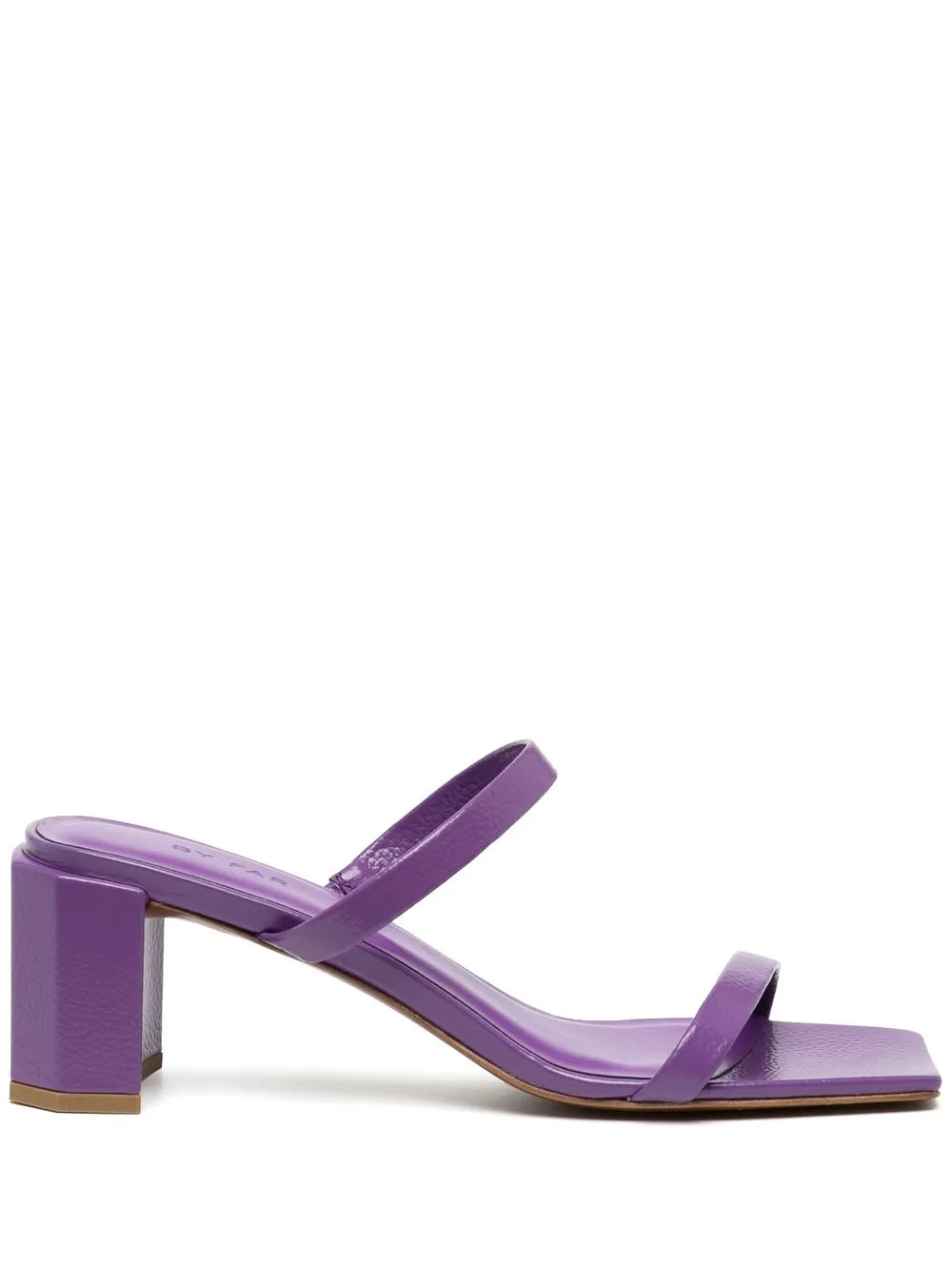 

BY FAR Tanya 60mm mules - Purple