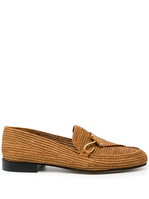 Edhen Milano hook-detail woven loafers 