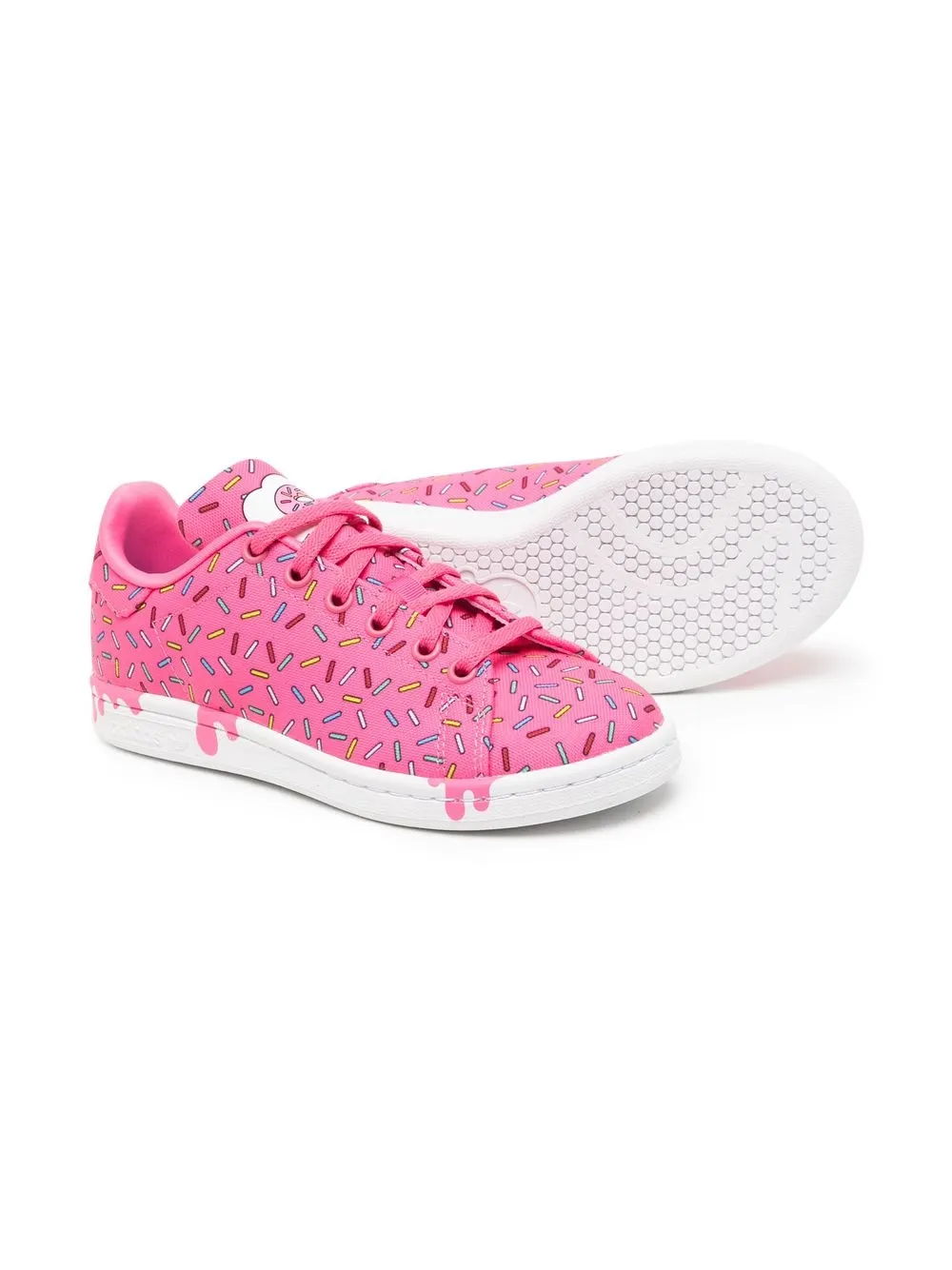 adidas Kids Stan Smith J lace-up trainers Pink