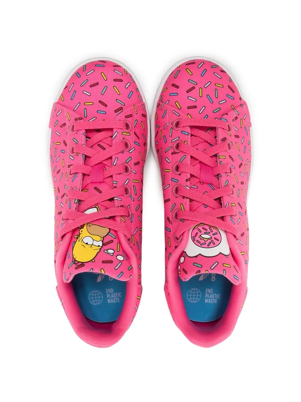 adidas Kids Stan Smith J lace-up trainers Pink