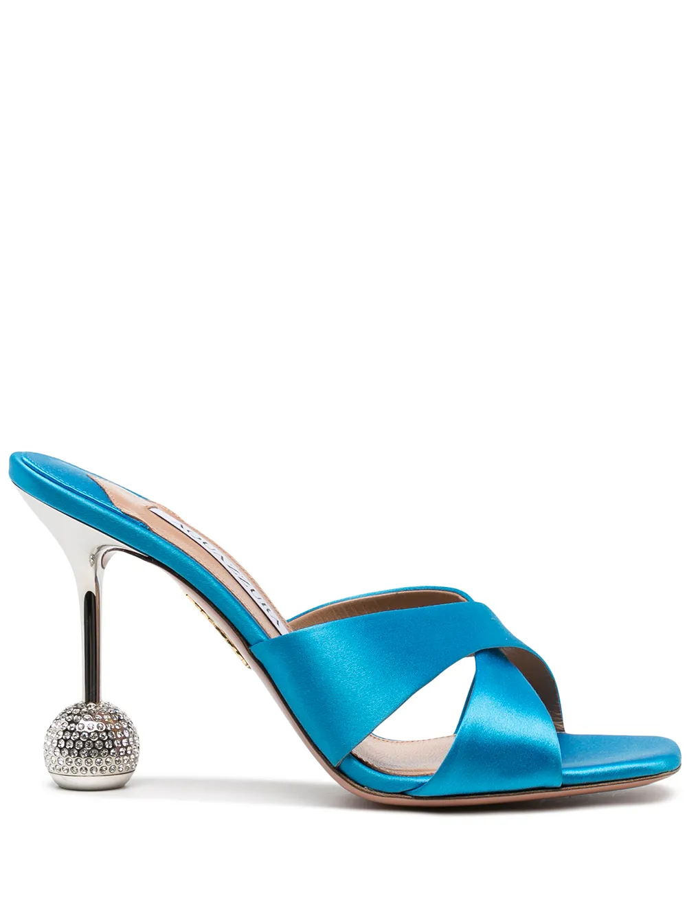 

Aquazzura mules Yes Darling con tacón de 100mm - Azul