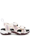 MCQ panelled touch-strap sandals - White