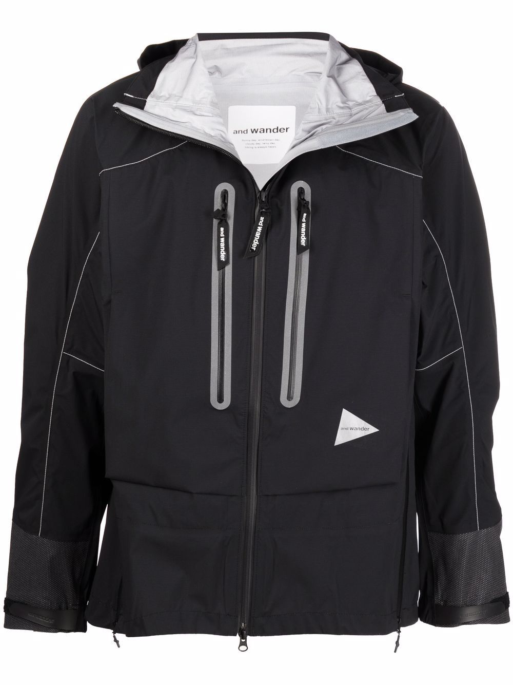 фото And wander zipped-up hooded jacket