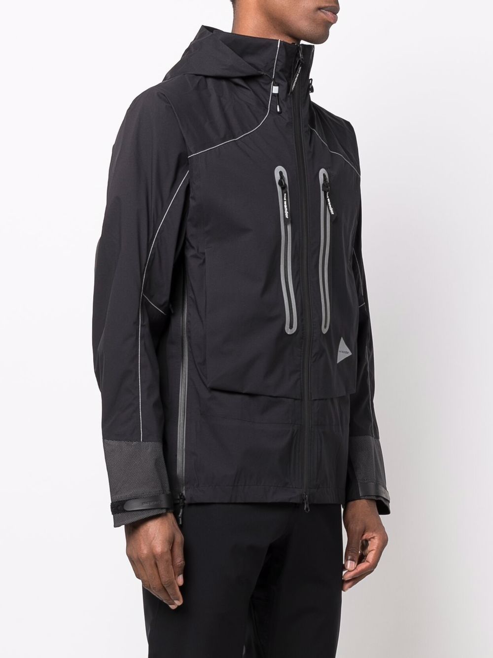 фото And wander zipped-up hooded jacket