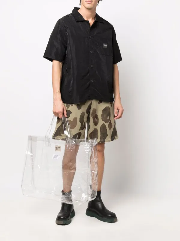 GALLERY DEPT. logo-patch short-sleeve Shirt | Black | FARFETCH JO