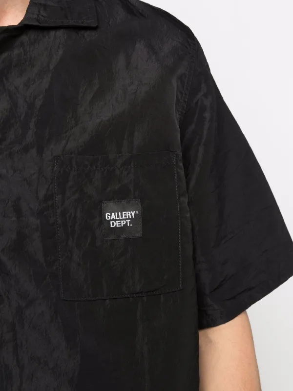 GALLERY DEPT. logo-patch short-sleeve Shirt | Black | FARFETCH