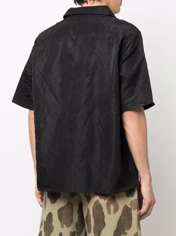 GALLERY DEPT. logo-patch short-sleeve Shirt | Black | FARFETCH