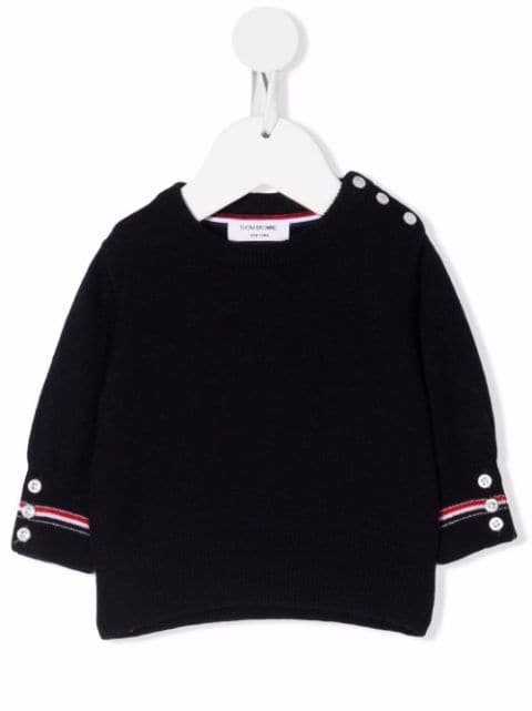Thom Browne Kids Infant knitted pullover