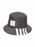 Thom Browne 4-Bar stripe bucket hat - Grey