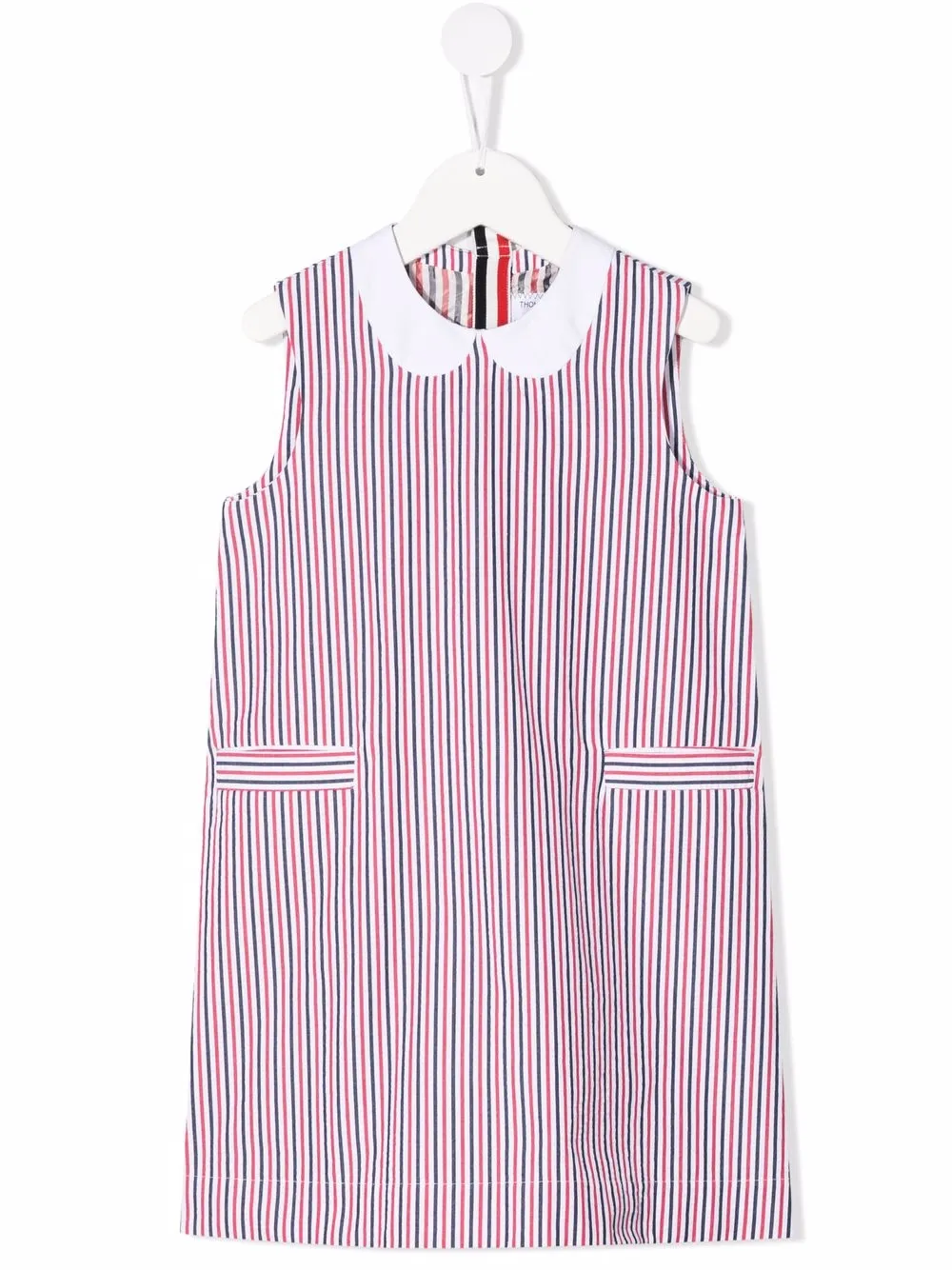 

Thom Browne Kids vestido con rayas RWB - Rojo