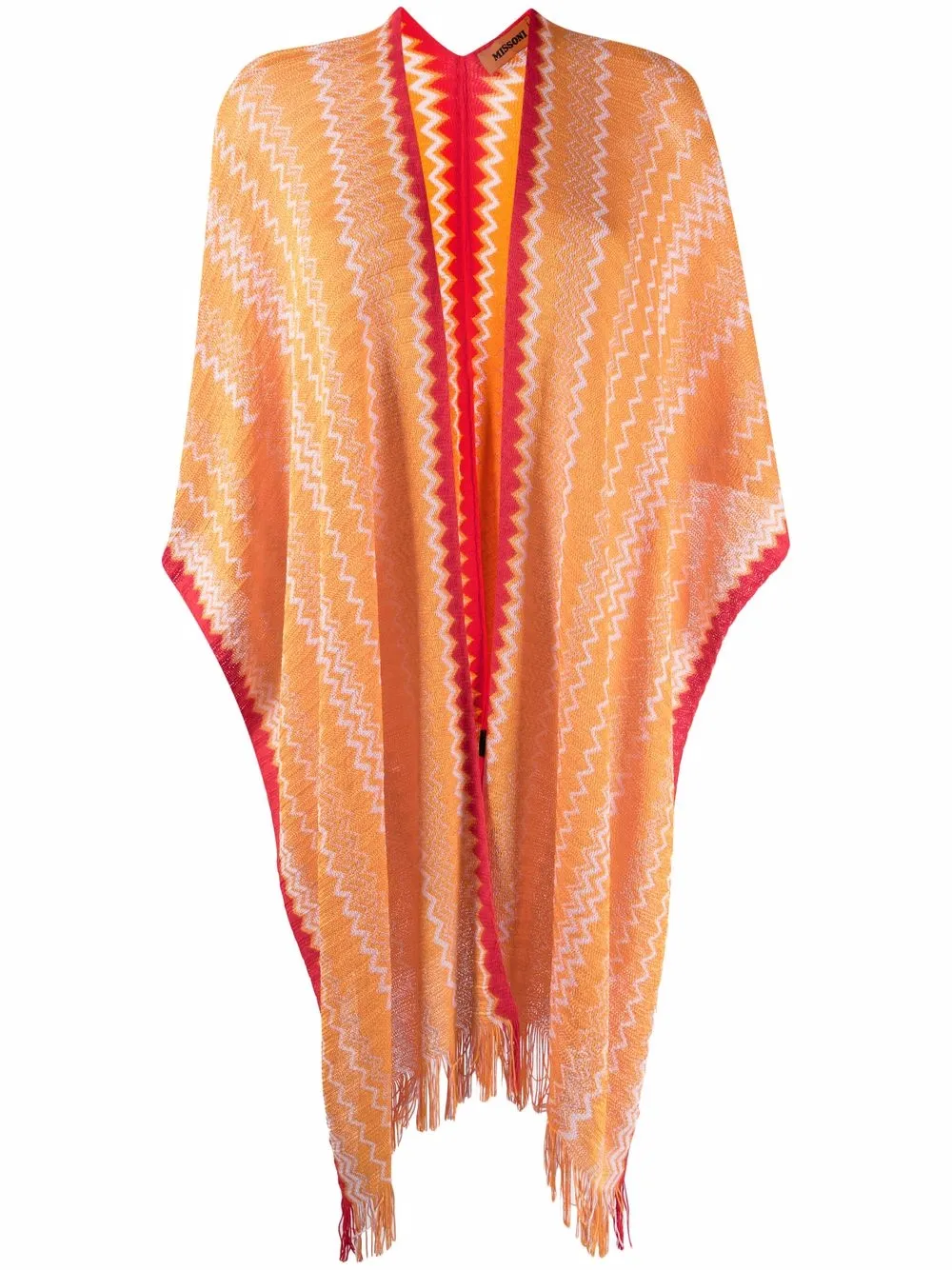 Missoni широкий шарф с узором зигзаг