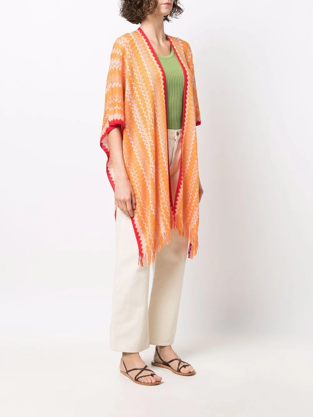  Missoni Gestrickter Schal   Orange 