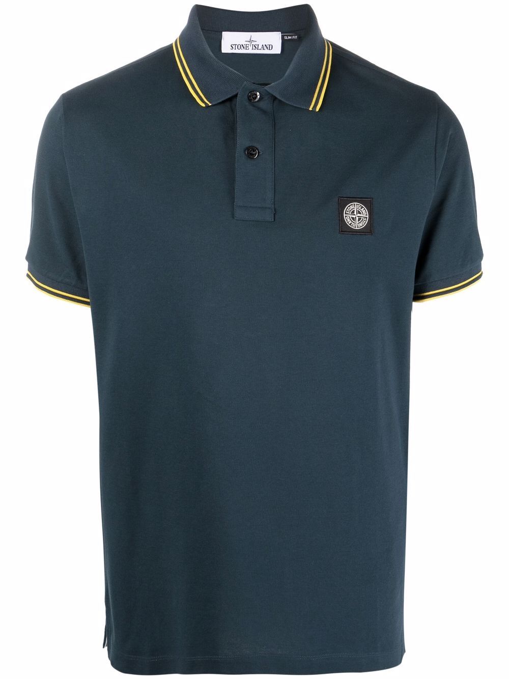 

Stone Island Compass patch polo shirt - Blue