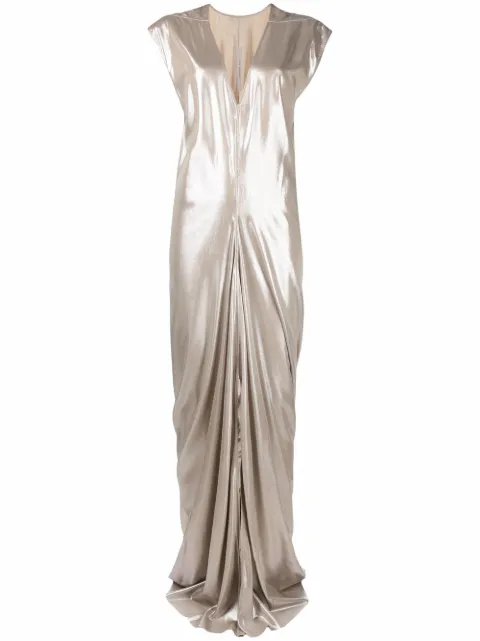 Rick Owens lobster-cut sleeveless gown
