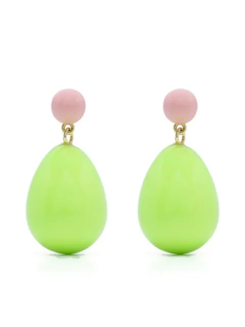 Eshvi drop-design earrings