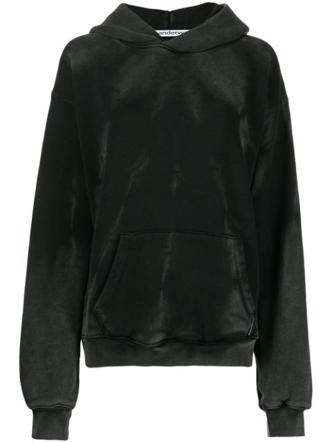 Alexander Wang long-sleeved acid washed hoodie Women