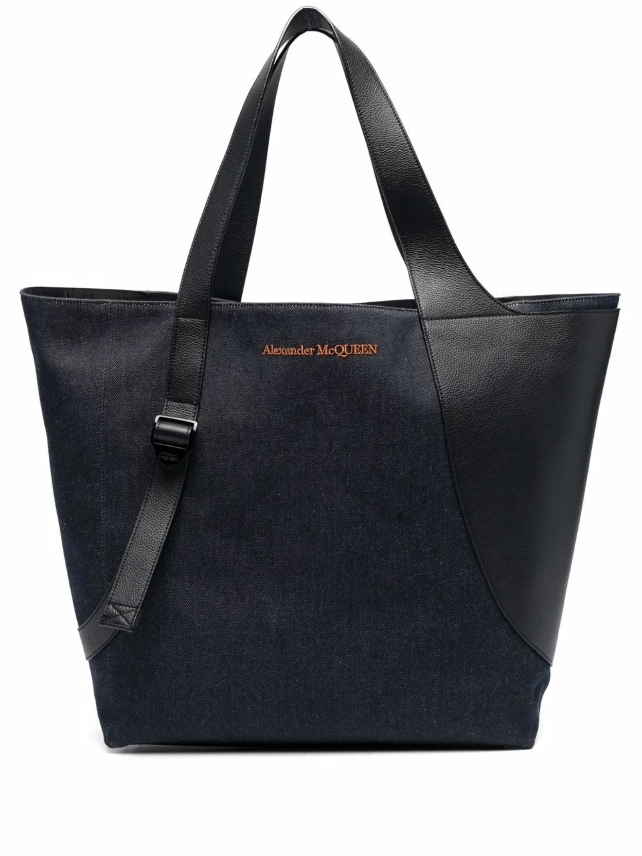 Alexander McQueen harness tote bag blue | MODES