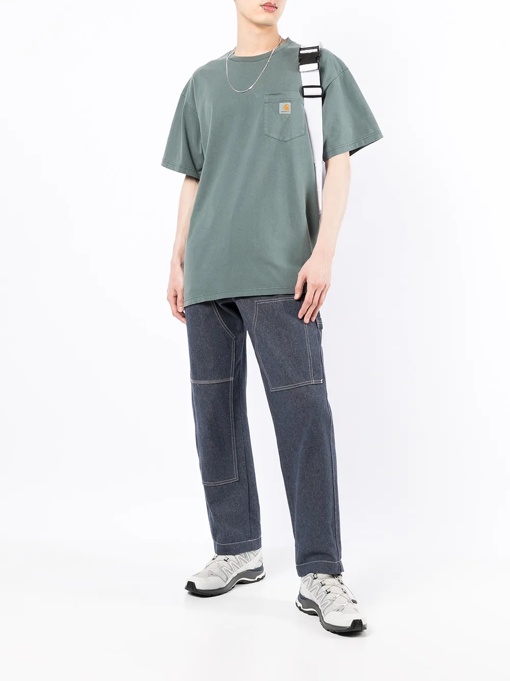 фото Carhartt wip футболка с нашивкой-логотипом