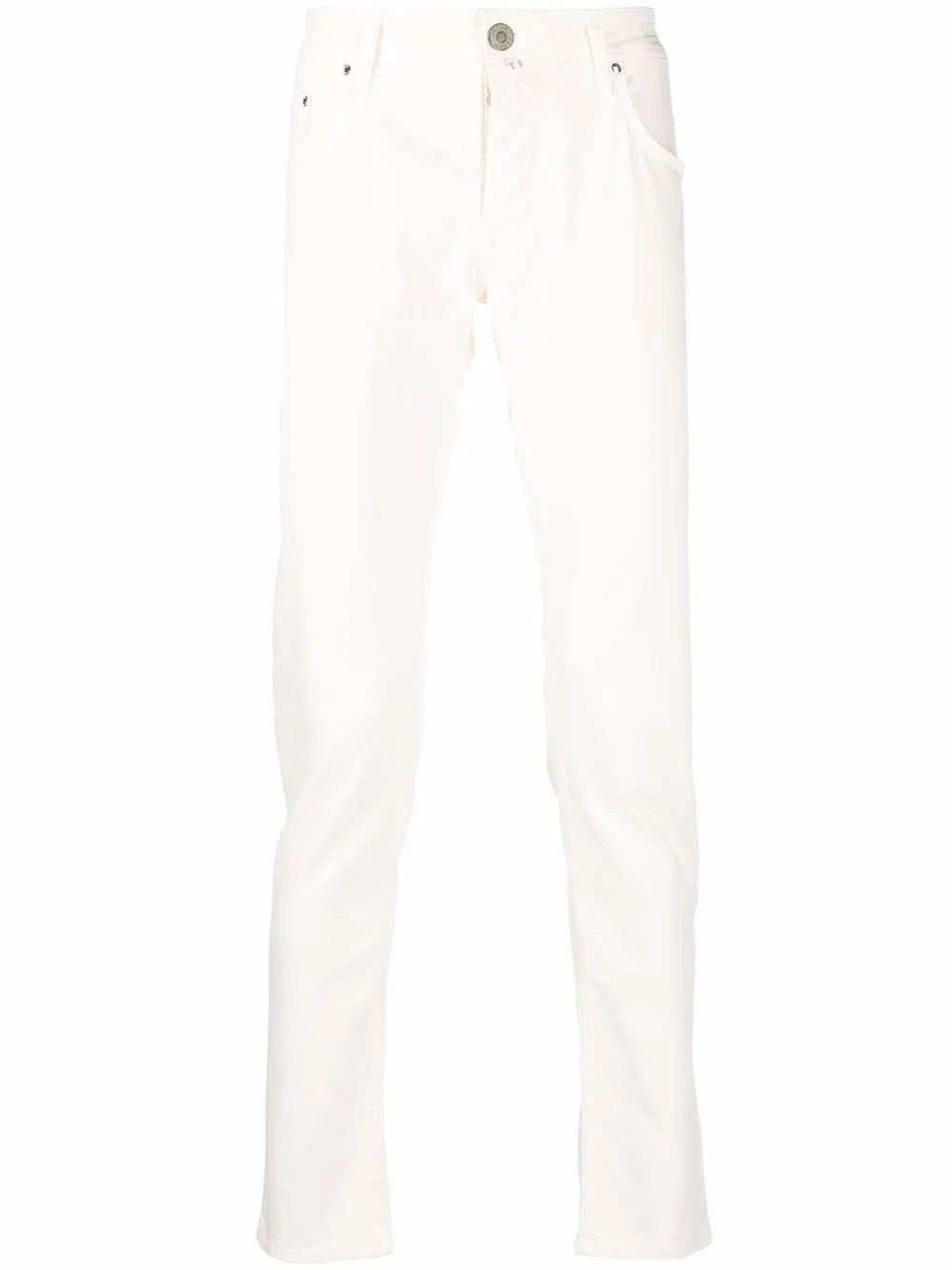 

Jacob Cohen pantalones skinny con tiro bajo - Blanco