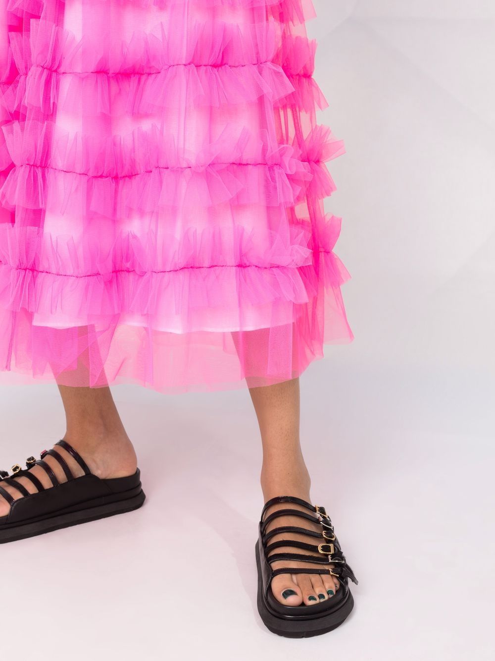 Shop P.A.R.O.S.H. ruffled tulle skirt with Express Delivery - FARFETCH