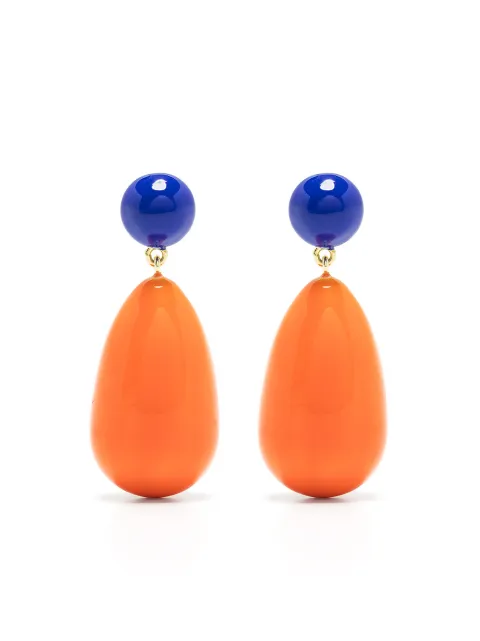Eshvi drop-design earrings
