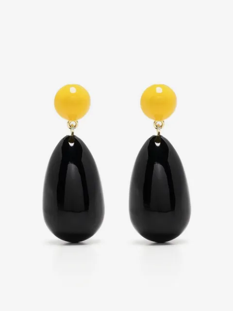 Eshvi aretes con dije en forma de gota